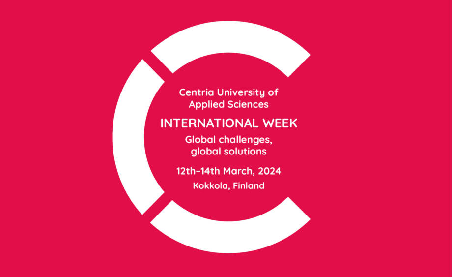 Picture advertisement of the international week with dates