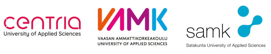 Centria, VAMK and SAMK logos