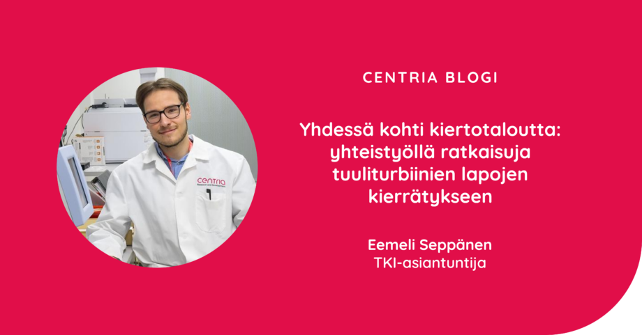 Kuvassa on blogiartikkelin kirjoittajan, TKI-asiantuntija Eemeli Seppäsen profiilikuva sekä blogiartikkelin otsikko.