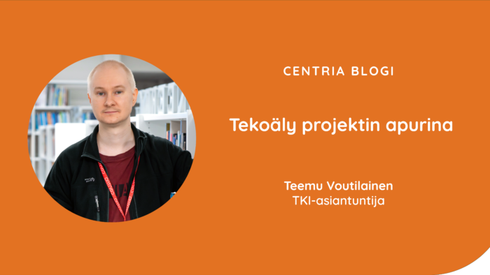 Kuvassa on blogiartikkelin kirjoittajan, TKI-asiantuntija Teemu Voutilaisen profiilikuva sekä blogiartikkelin otsikko.